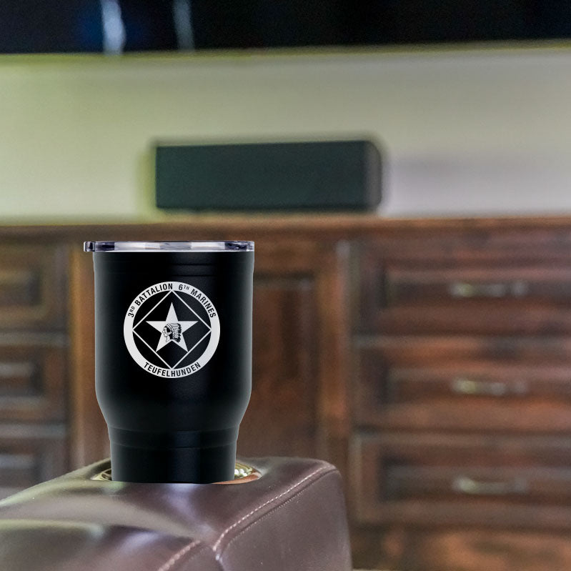3rd Bn 6th Marines (3/6) USMC Stainless Steel Marine Corps Tumbler