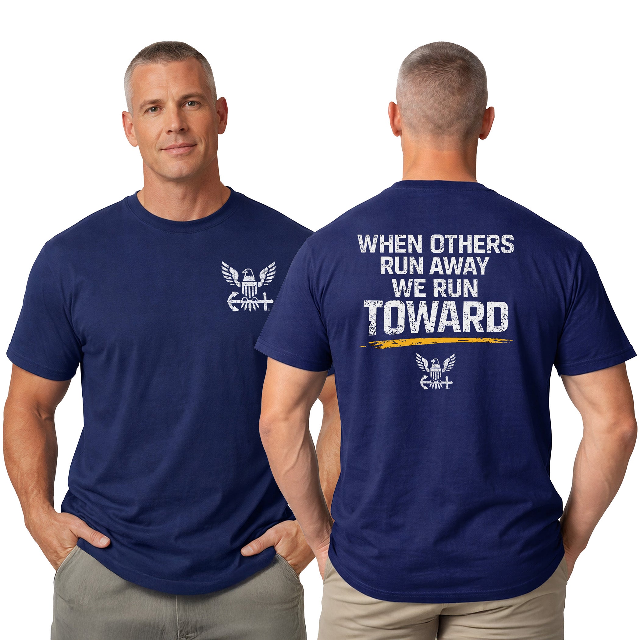 U.S. Navy 'When Others Run Away, We Run Toward' T-Shirt