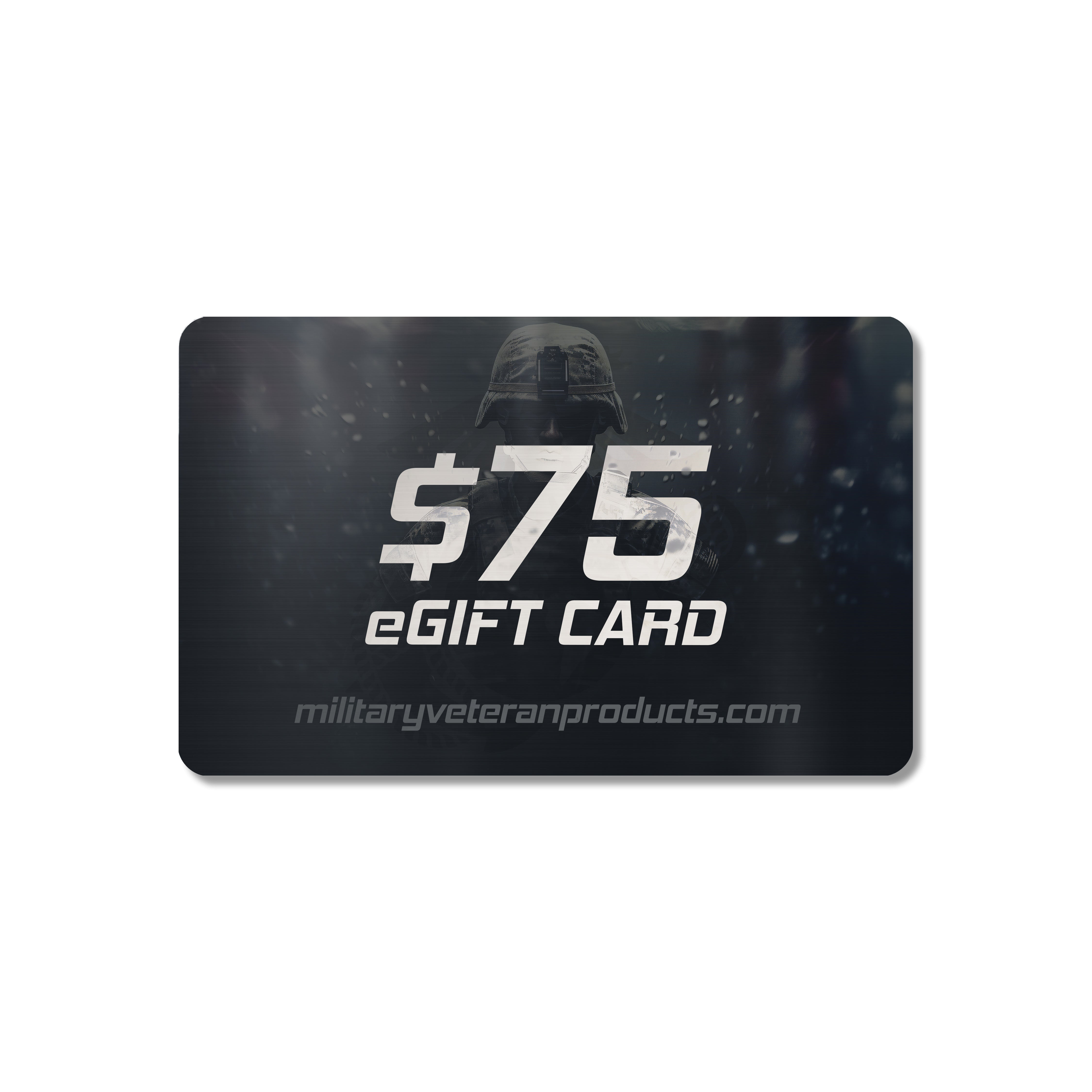 Instant-delivery digital gift card for Military Veteran Products. Online gift card for military-inspired apparel and gear.