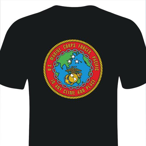 Marine Forces Pacific Logo on Black Canvas