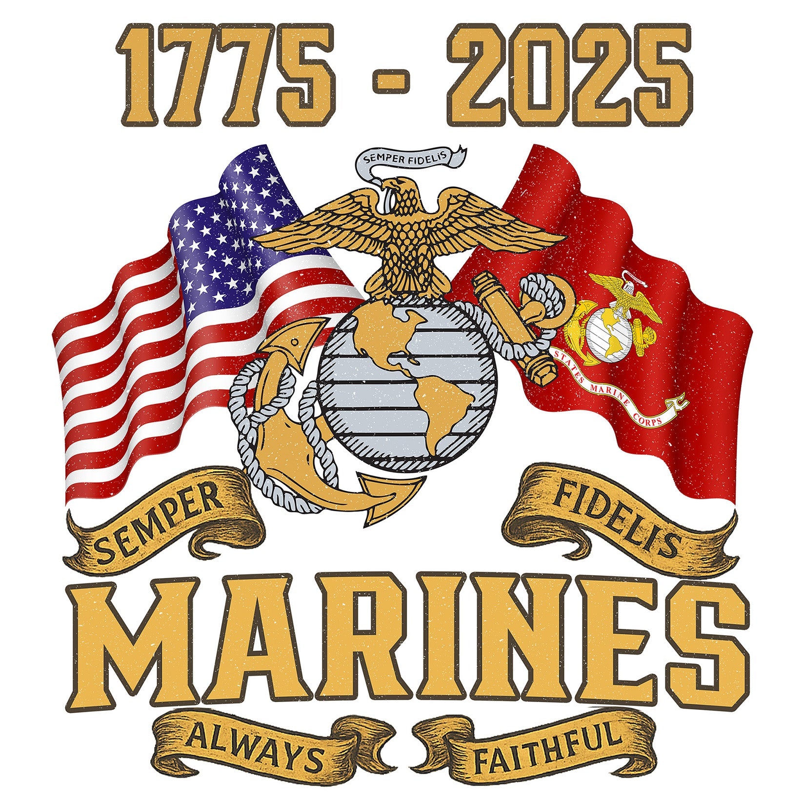 Marines 250 Years Semper Fi T-shirt