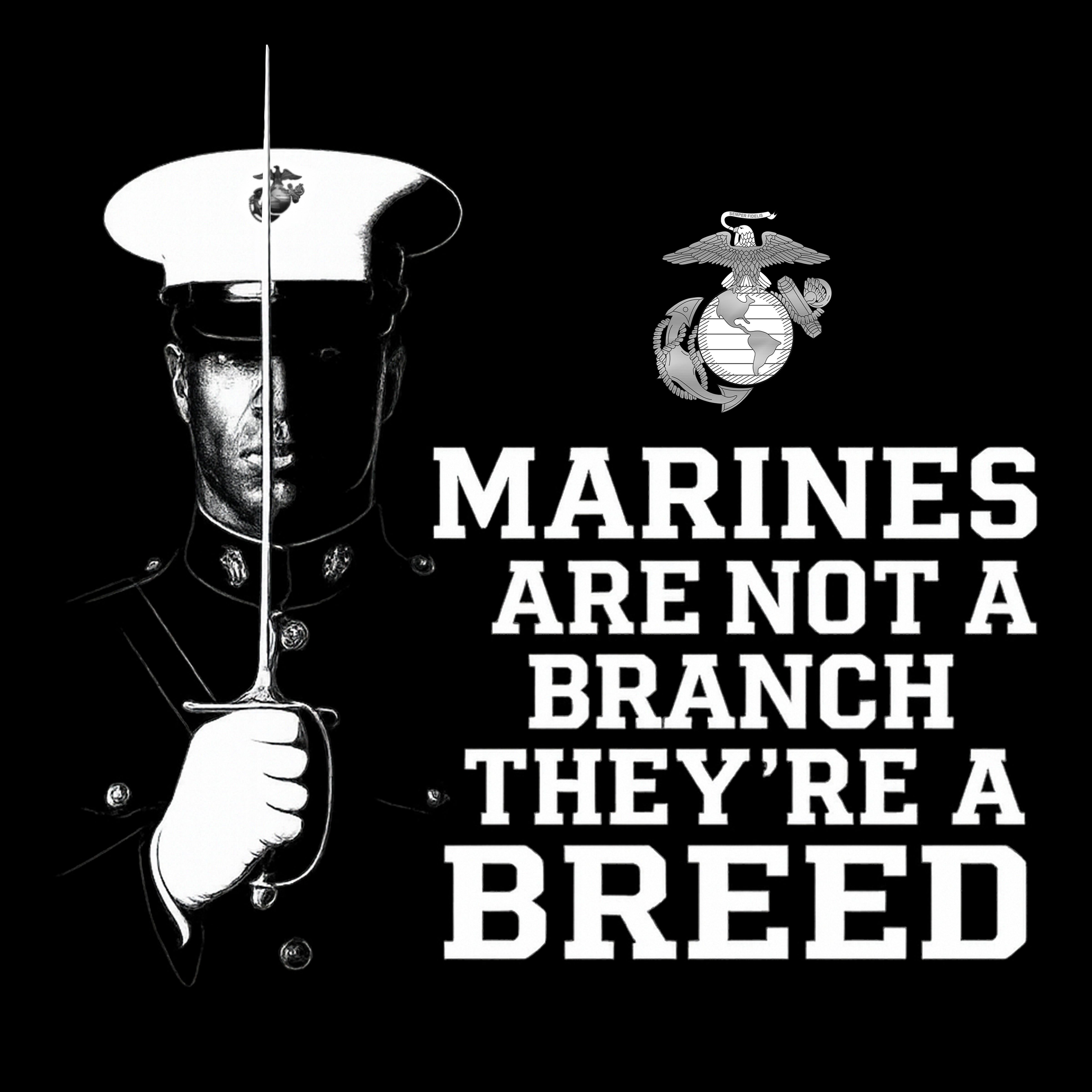 Marines "Not a Branch, They're a Breed" T-Shirt
