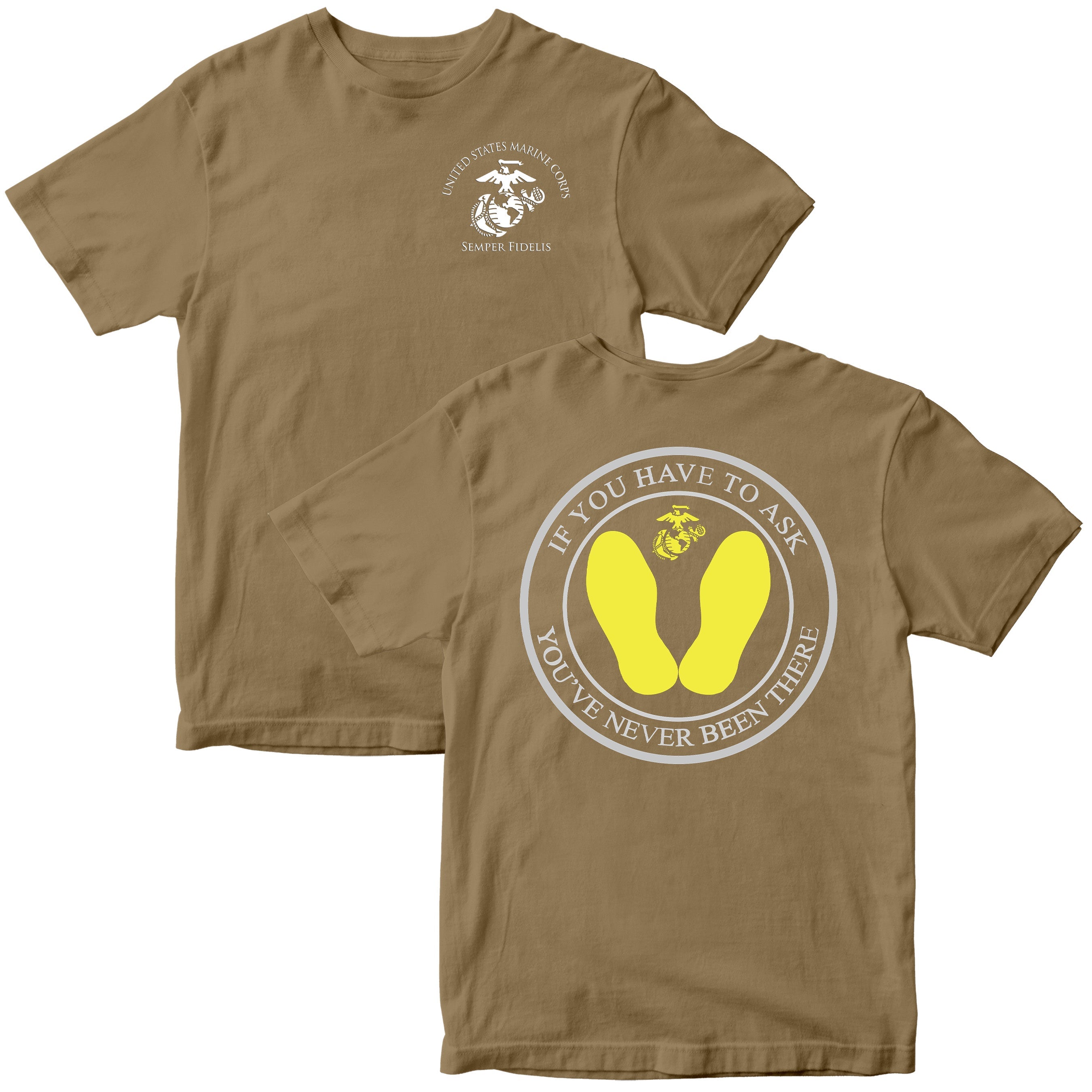 U.S. Marine Corps Yellow Footprints T-Shirt