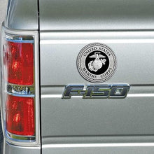 Load image into Gallery viewer, USMC - 3.5 Inch Black &amp; Silver Medallion
