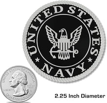 Load image into Gallery viewer, US Navy - 2.25 Inch Black &amp; Silver Medallion
