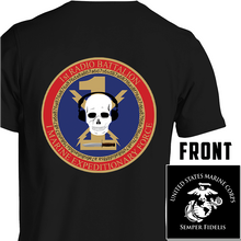 Load image into Gallery viewer, 1st Radio Battalion USMC Unit T-Shirt, 1st Radio Bn T-Shirt, USMC Unit T-Shirt, 1st Radio Battalion Unit T-Shirt, I Marine Expeditionary Force
