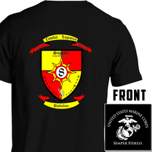 Load image into Gallery viewer,  Combat Logistics Battalion 8 USMC Unit T-Shirt, CLB-8 USMC Unit logo, USMC gift ideas for men, Marine Corp gifts men or women CLB-8, Combat Logistics Battalion 8
