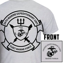 Load image into Gallery viewer, 26th MEU short sleeve T-Shirt Logo White

