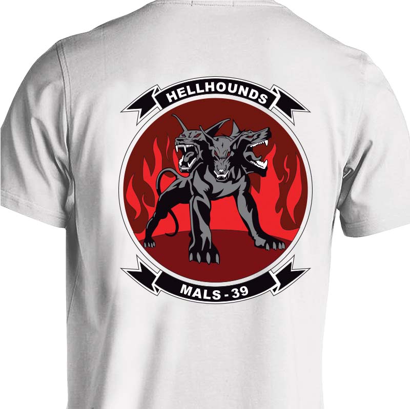 MALS-39 USMC Unit T-Shirt (Hellhounds Version)