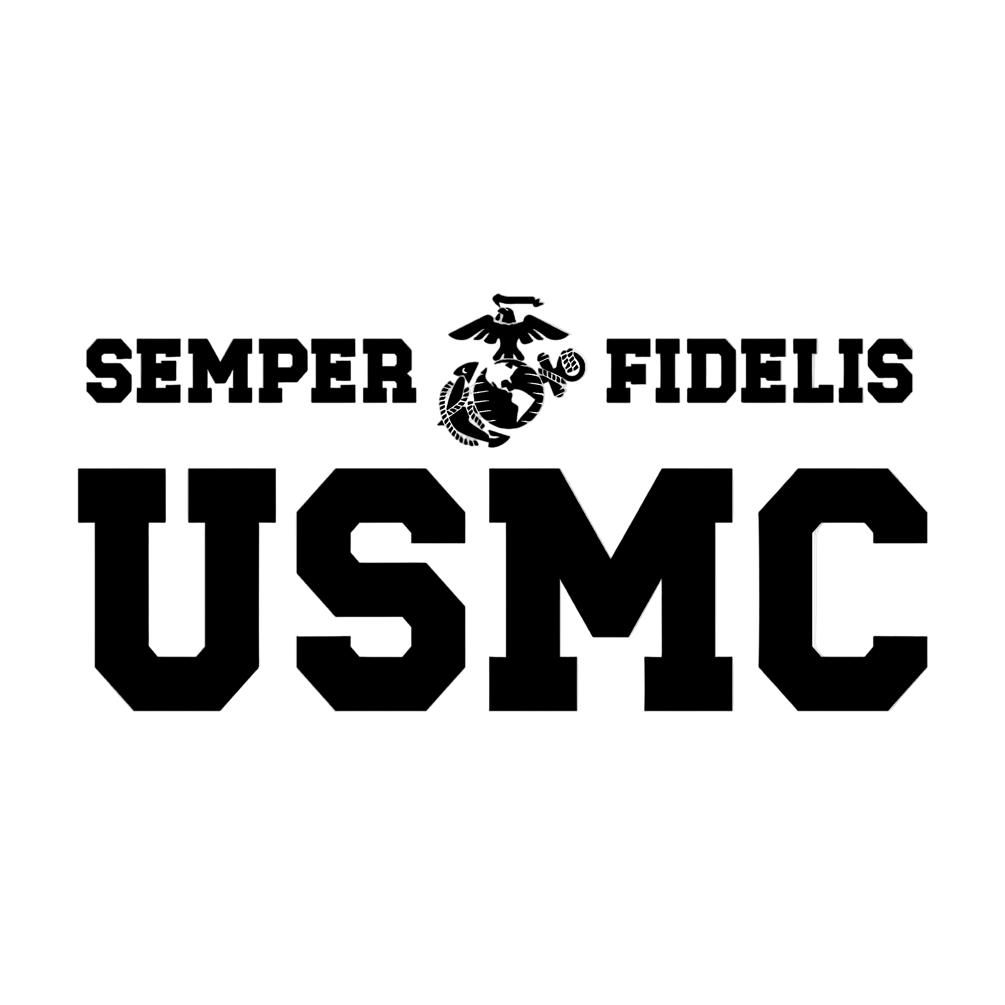 USMC Semper Fi Varsity T-shirt