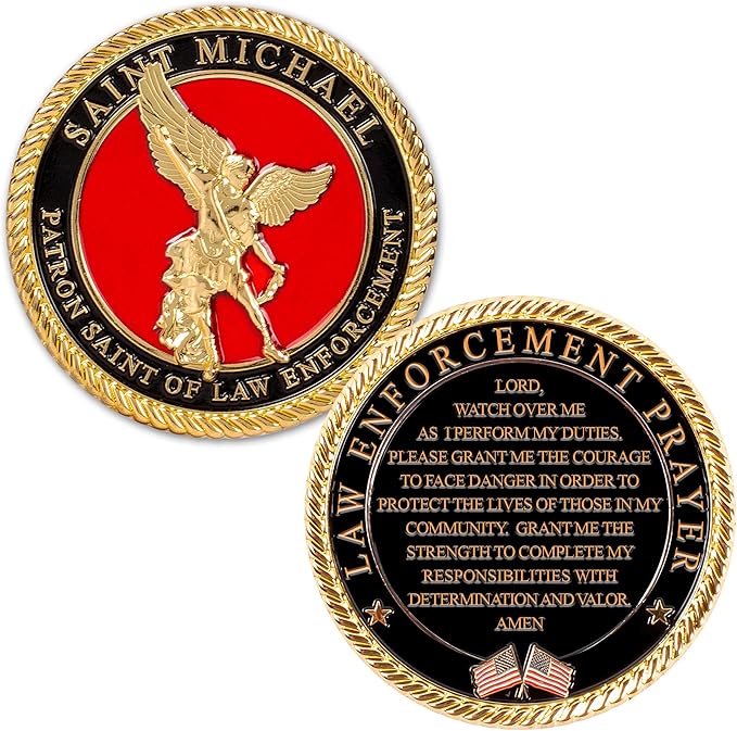 St. Michael - Patron Saint of Law Enforcement - Prayer Coin – Military ...