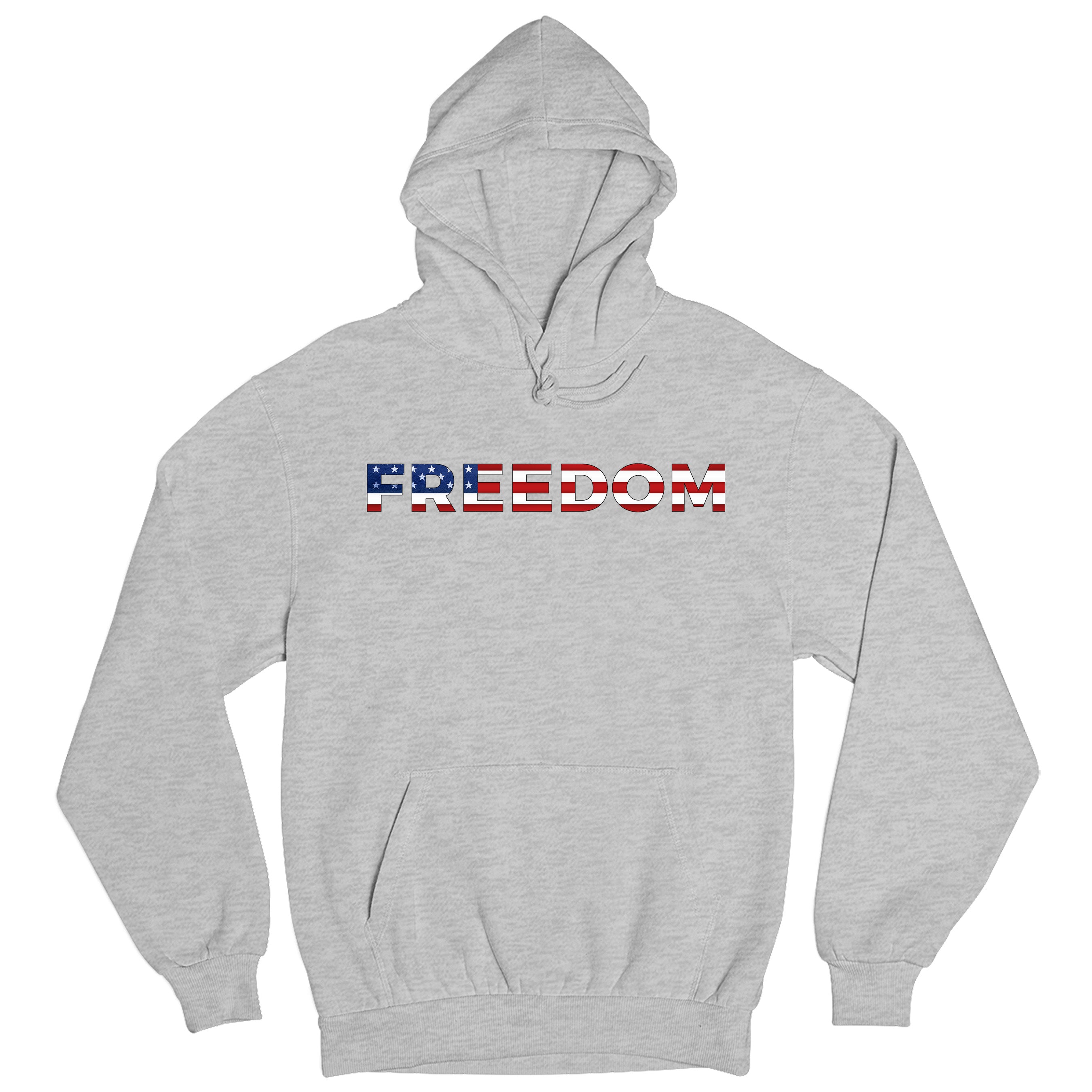 America's 250th birthday hoodie. USA 250 years anniversary hoodie with freedom eagle design and American flag back print. Gray Patriotic Hoodie