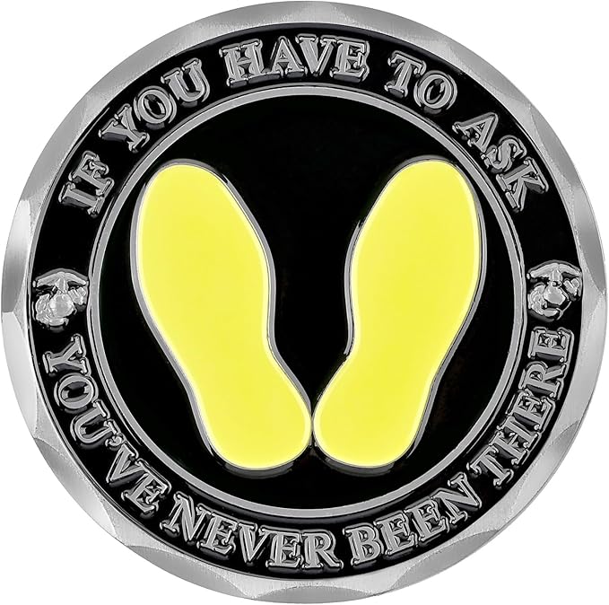 USMC - Yellow Footprints Challenge Coin