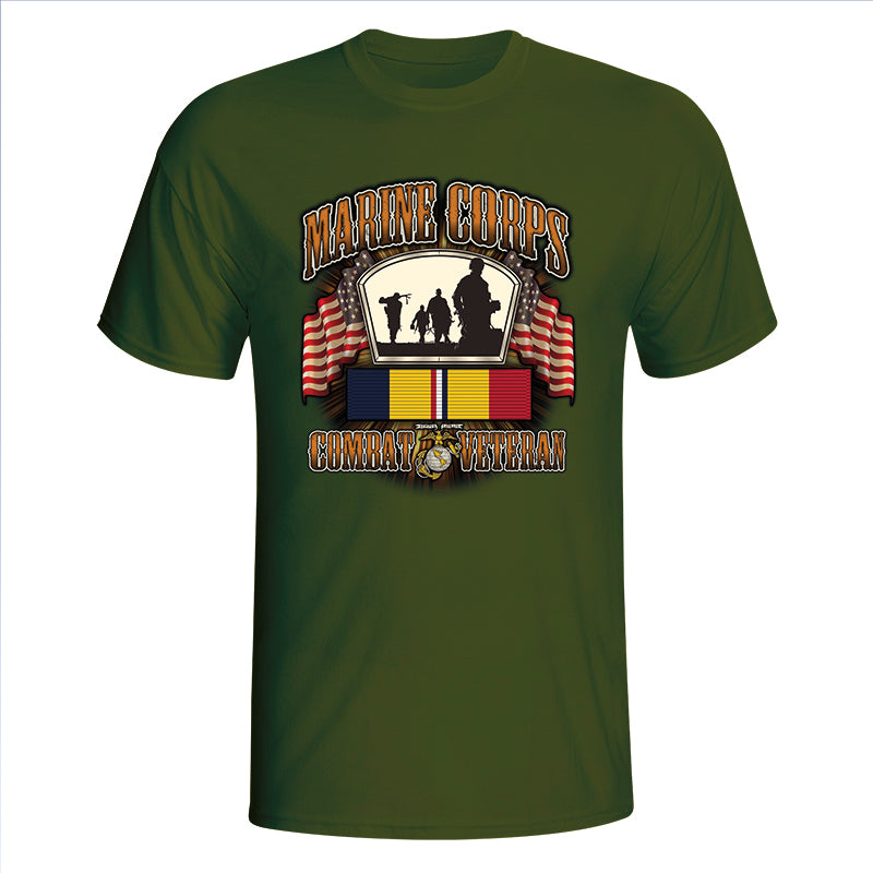 USMC Marines - Combat Ribbon Veteran T-Shirt