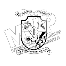 Load image into Gallery viewer, 5th Battalion 11th Marines Unit Logo, 5/11 USMC Unit Logo, 5th Bn 11th Marines
