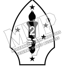 Load image into Gallery viewer, 2nd Marine Division USMC Unit Logo, 2d MARDIV
