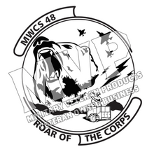 Load image into Gallery viewer, MWCS-48 USMC Marine Corps Water Bottle-NEW Logo
