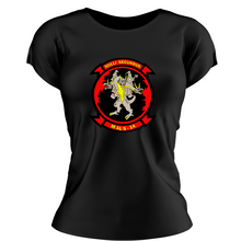 Load image into Gallery viewer, Marine Aviation Logistics Battalion 14 (MALS-14) Marines USMC Unit ladie&#39;s T-Shirt, MALS-14 USMC Unit logo, USMC gift ideas for women, Marine Corp gifts for women MALS-14
