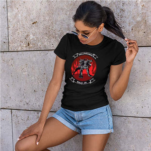 Marine Aviation Logistics Squadron 39 (Mals-39) Women's Unit Logo T-Shirt, MALS-39 Hellhoundslogo, MALS-39 Marines USMC Hellhounds Version