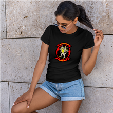 Load image into Gallery viewer, Marine Aviation Logistics Battalion 14 (MALS-14) Marines USMC Unit ladie&#39;s T-Shirt, MALS-14 USMC Unit logo, USMC gift ideas for women, Marine Corp gifts for women MALS-14
