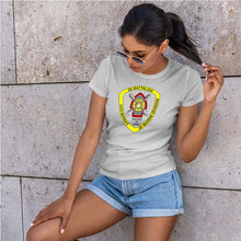 Load image into Gallery viewer, Second Battalion Tenth Marines USMC Unit ladie&#39;s T-Shirt, 2/10 USMC Unit logo, USMC gift ideas for women, Marine Corp gifts for women 2nd Battalion 10th Marines
