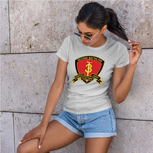 Load image into Gallery viewer, Second Battalion Third Marines,  (2/3) Marines USMC Unit ladie&#39;s T-Shirt, 2/3 USMC Unit logo, USMC gift ideas for women, Marine Corp gifts for women 2nd Battalion 3rd Marines
