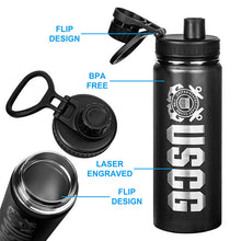 Load image into Gallery viewer, 20oz US Coast Guard Water Bottle
