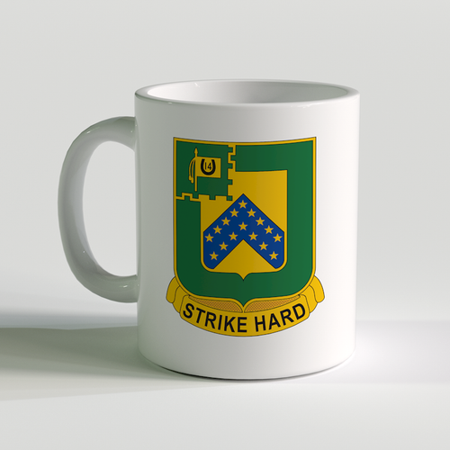 16th Calvary regiment, US Army 16th Calvary Regiment, US Army White Porcelain Coffee Mug