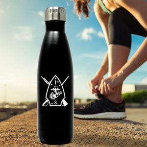 1st Bn 8th Marines logo water bottle, 1st Bn 8th Marines hydroflask, 1stBn 8th Marines USMC, Marine Corp gift ideas, USMC Gifts for women flask
