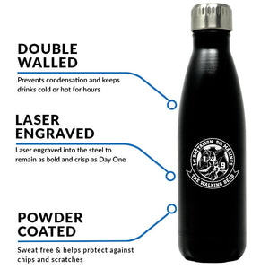 1st Bn 9th Marines logo water bottle, 1st Bn 9th Marines hydroflask, 1stBn 9th Marines USMC, Marine Corp gift ideas, USMC Gifts for women flask