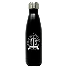 Load image into Gallery viewer, 2nd Bn 2nd Marines Marines logo water bottle, 2nd Bn 2nd Marines Marines hydroflask, 2d Bn 2d MarinesUSMC, Marine Corp gift ideas, USMC Gifts for women flask
