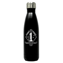 Load image into Gallery viewer, 1st Bn 1st Marines logo water bottle, 1st Bn 1st Marines hydroflask, 1stBn 1st MarinesUSMC, Marine Corp gift ideas, USMC Gifts for women flask
