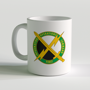 1st Information Operations Command Coffee Mug, US Army White Coffee Mug