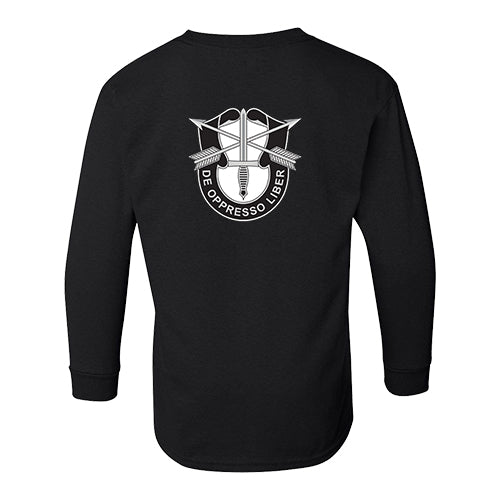 1st Special Forces Group Black Long Sleeve T-Shirt