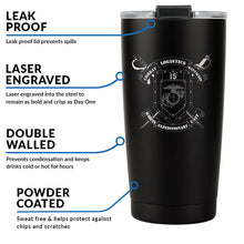 Load image into Gallery viewer, Combat Logistics Battalion-15 (CLB-1) USMC Stainless Steel Marine Corps 20 Oz Tumbler
