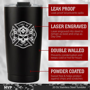 20oz Firefighter Insulated Stainless Steel Tumbler