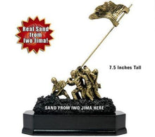 Load image into Gallery viewer, Iwo Jima Statue with Sand from Iwo Jima No Engraving
