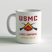 Load image into Gallery viewer, LCpl Coffee Mug, USMC Lance Corporal Coffee Mug, Lcpl Mug
