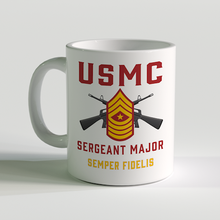 Load image into Gallery viewer, SgtMaj Coffee Mug, USMC SgtMaj Coffee Mug, USMC Rank Mug, Sergeant Major Coffee Mug
