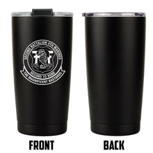 Load image into Gallery viewer, Second Battalion Fourth Marines Unit Logo tumbler, 2/4 coffee cup, 2nd Bn 4th Marines USMC, Marine Corp gift ideas, USMC Gifts for women  20oz
