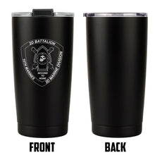 Load image into Gallery viewer, 2nd Bn 10th Marines logo tumbler, 2nd Bn 10th Marines coffee cup, 2d Bn 10th Marines USMC, Marine Corp gift ideas, USMC Gifts 20 Oz Tumbler
