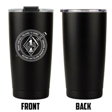 Load image into Gallery viewer, Second Battalion Seventh Marines Unit Logo tumbler, 2/7 coffee cup, 2nd Bn 7th Marines USMC, Marine Corp gift ideas, USMC Gifts for women or men 20oz
