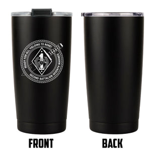 Second Battalion Seventh Marines Unit Logo tumbler, 2/7 coffee cup, 2nd Bn 7th Marines USMC, Marine Corp gift ideas, USMC Gifts for women or men 20oz