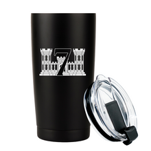 Load image into Gallery viewer, 7th Engineer Support Battalion (7th ESB) USMC Unit logo tumbler, 7th ESB coffee cup, 7th ESB USMC, Marine Corp gift ideas, USMC Gifts for men or women 20 Oz Tumbler
