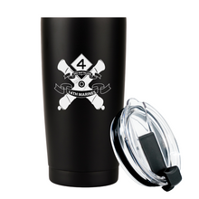 Load image into Gallery viewer, 3rd Battalion 14th Marines logo tumbler, 3rd Battalion 14th Marines coffee cup, 3d Battalion 14th Marines USMC, Marine Corp gift ideas, USMC Gifts for women 20oz
