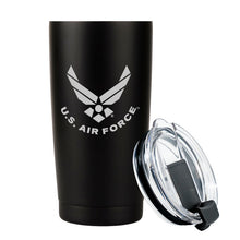 Load image into Gallery viewer, Air Force gifts, USAF tumbler, Air Force coffee cup, USAF gift ideas, gifts for Airmen
