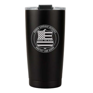 20oz Police Officer Insulated Stainless Steel Tumbler