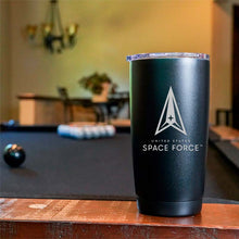 Load image into Gallery viewer, USSF gifts 20 oz Space Force Tumbler Double Wall Vacuum Insulated Stainless Steel USSF Tumbler Space Force Gift
