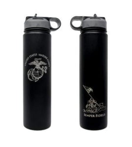 USMC 24oz Water Bottle usmc gifts for women or men Marine Corp gifts