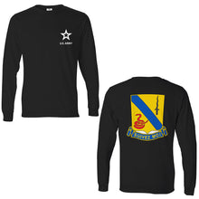 Load image into Gallery viewer, 14th Cavalry Regiment Army Unit Long Sleeve T-Shirt
